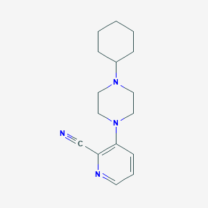 3-(4-Cyclohexylpiperazin-1-yl)picolinonitrile