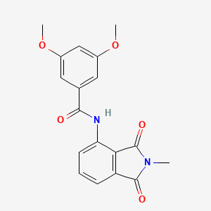 3,5-dimethoxy-N-(2-methyl-1,3-dioxoisoindolin-4-yl)benzamide