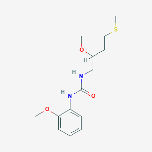 molecular formula C14H22N2O3S B2459446 1-(2-Methoxy-4-methylsulfanylbutyl)-3-(2-methoxyphenyl)urea CAS No. 2309572-59-4