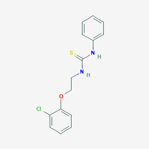 molecular formula C15H15ClN2OS B245945 1-[2-(2-Chlorophenoxy)ethyl]-3-phenylthiourea 