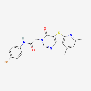 N-(4-bromophenyl)-2-(7,9-dimethyl-4-oxopyrido[3',2':4,5]thieno[3,2-d]pyrimidin-3(4H)-yl)acetamide