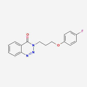 3-[3-(4-Fluorophenoxy)propyl]-1,2,3-benzotriazin-4-one