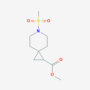 molecular formula C10H17NO4S B2459462 Methyl 6-(methylsulfonyl)-6-azaspiro[2.5]octane-1-carboxylate CAS No. 2034292-17-4