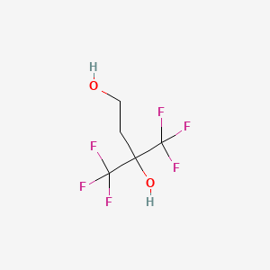 molecular formula C5H6F6O2 B2459464 4,4,4-Trifluoro-3-(trifluoromethyl)butane-1,3-diol CAS No. 21379-33-9