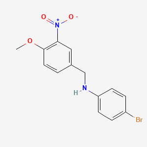 4-bromo-N-[(4-methoxy-3-nitrophenyl)methyl]aniline