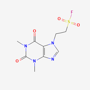 molecular formula C9H11FN4O4S B2459483 2-(1,3-dimethyl-2,6-dioxo-1,2,3,6-tetrahydro-7H-purin-7-yl)ethanesulfonyl fluoride CAS No. 877964-27-7