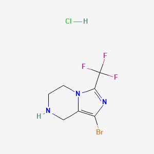 1-Bromo-3-(trifluoromethyl)-5,6,7,8-tetrahydroimidazo[1,5-a]pyrazine hydrochloride