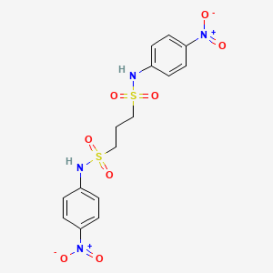 N1,N3-bis(4-nitrophenyl)propane-1,3-disulfonamide