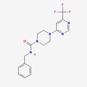 N-benzyl-4-(6-(trifluoromethyl)pyrimidin-4-yl)piperazine-1-carboxamide