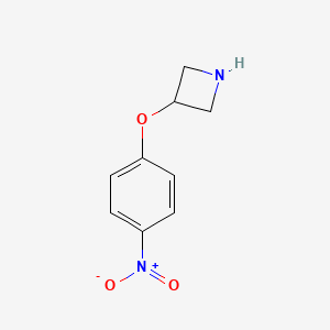 molecular formula C9H10N2O3 B2459507 3-(4-硝基苯氧基)氮杂环丁烷 CAS No. 1219977-31-7