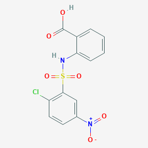 2-(2-Chloro-5-nitrobenzenesulfonamido)benzoic acid
