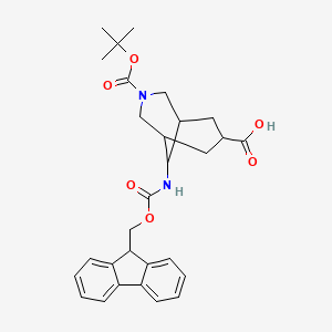 9-(9H-Fluoren-9-ylmethoxycarbonylamino)-3-[(2-methylpropan-2-yl)oxycarbonyl]-3-azabicyclo[3.3.1]nonane-7-carboxylic acid