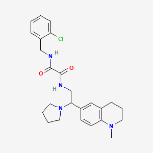 N-(2-chlorobenzyl)-N'-[2-(1-methyl-1,2,3,4-tetrahydroquinolin-6-yl)-2-pyrrolidin-1-ylethyl]ethanediamide