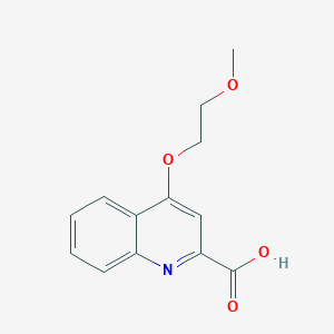 molecular formula C13H13NO4 B2459553 4-(2-Methoxyethoxy)quinoline-2-carboxylic acid CAS No. 52144-36-2