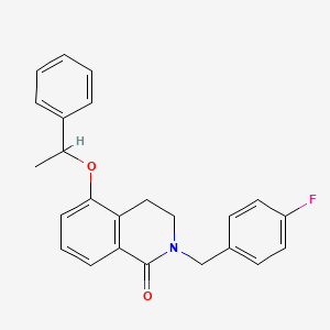 2-(4-fluorobenzyl)-5-(1-phenylethoxy)-3,4-dihydroisoquinolin-1(2H)-one