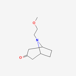 molecular formula C10H17NO2 B2459560 8-(2-Methoxyethyl)-8-azabicyclo[3.2.1]octan-3-one CAS No. 1172895-27-0; 174486-94-3