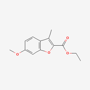 molecular formula C13H14O4 B2459561 Ethyl 6-methoxy-3-methylbenzofuran-2-carboxylate CAS No. 53724-96-2