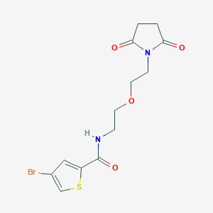 4-bromo-N-(2-(2-(2,5-dioxopyrrolidin-1-yl)ethoxy)ethyl)thiophene-2-carboxamide