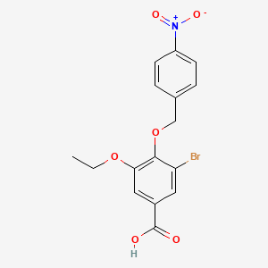 3-bromo-5-ethoxy-4-[(4-nitrophenyl)methoxy]benzoic Acid