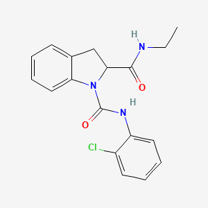 molecular formula C18H18ClN3O2 B2459575 N1-(2-氯苯基)-N2-乙基吲哚-1,2-二甲酰胺 CAS No. 1103518-80-4