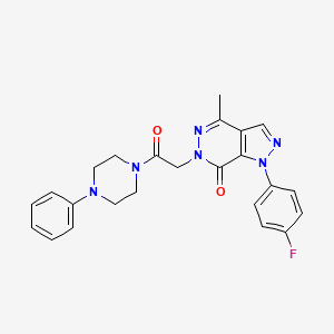 1-(4-fluorophenyl)-4-methyl-6-(2-oxo-2-(4-phenylpiperazin-1-yl)ethyl)-1H-pyrazolo[3,4-d]pyridazin-7(6H)-one