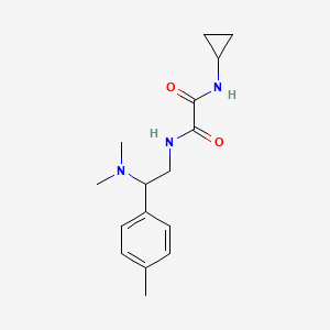 molecular formula C16H23N3O2 B2459609 N1-cyclopropyl-N2-(2-(dimethylamino)-2-(p-tolyl)ethyl)oxalamide CAS No. 941870-87-7