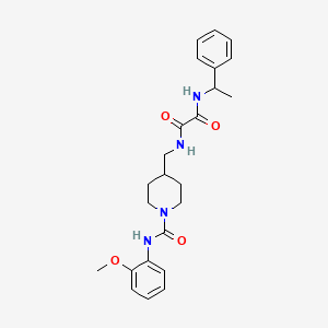 N1-((1-((2-methoxyphenyl)carbamoyl)piperidin-4-yl)methyl)-N2-(1-phenylethyl)oxalamide