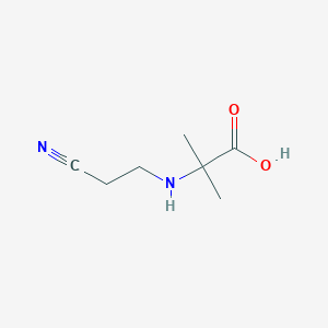 2-(2-Cyanoethylamino)-2-methylpropanoic acid