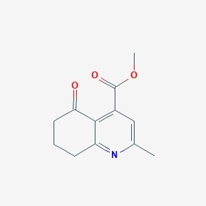 molecular formula C12H13NO3 B2459622 Methyl 2-methyl-5-oxo-5,6,7,8-tetrahydroquinoline-4-carboxylate CAS No. 155537-02-3
