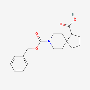 8-Phenylmethoxycarbonyl-8-azaspiro[4.5]decane-4-carboxylic acid