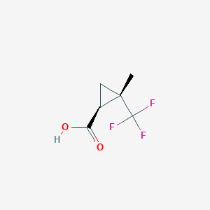 (1S,2S)-2-Methyl-2-(trifluoromethyl)cyclopropane-1-carboxylic acid