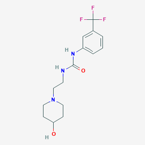 1-(2-(4-Hydroxypiperidin-1-yl)ethyl)-3-(3-(trifluoromethyl)phenyl)urea