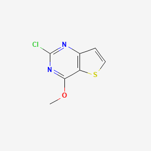 molecular formula C7H5ClN2OS B2459649 2-Chloro-4-methoxythieno[3,2-d]pyrimidine CAS No. 1807542-78-4