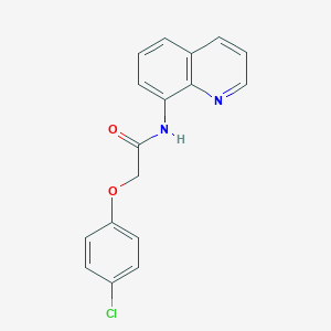 molecular formula C17H13ClN2O2 B245965 2-(4-chlorophenoxy)-N-quinolin-8-ylacetamide 
