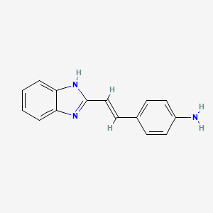 4-[(e)-2-(1h-Benzoimidazol-2-yl)vinyl]phenylamine