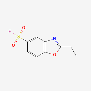 molecular formula C9H8FNO3S B2459670 2-Ethyl-1,3-benzoxazole-5-sulfonyl fluoride CAS No. 2137836-38-3
