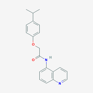molecular formula C20H20N2O2 B245969 2-[4-(propan-2-yl)phenoxy]-N-(quinolin-5-yl)acetamide 