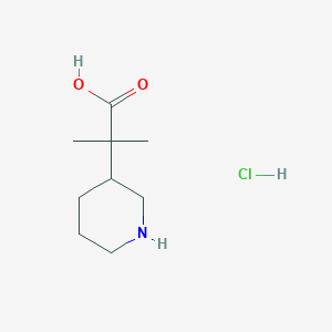 2-Methyl-2-(piperidin-3-yl)propanoic acid hydrochloride