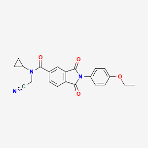 N-(cyanomethyl)-N-cyclopropyl-2-(4-ethoxyphenyl)-1,3-dioxo-2,3-dihydro-1H-isoindole-5-carboxamide