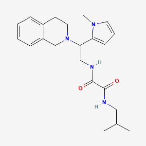 N1-(2-(3,4-dihydroisoquinolin-2(1H)-yl)-2-(1-methyl-1H-pyrrol-2-yl)ethyl)-N2-isobutyloxalamide