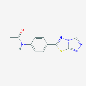 molecular formula C11H9N5OS B245971 N-(4-[1,2,4]triazolo[3,4-b][1,3,4]thiadiazol-6-ylphenyl)acetamide 