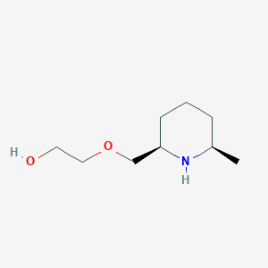 molecular formula C9H19NO2 B2459710 2-(((2R,6R)-6-Methylpiperidin-2-yl)methoxy)ethan-1-ol CAS No. 2209078-36-2