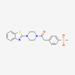 1-(4-(Benzo[d]thiazol-2-yl)piperazin-1-yl)-2-(4-(methylsulfonyl)phenyl)ethanone