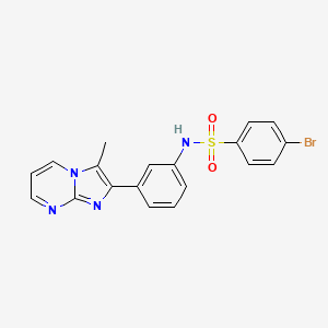 4-bromo-N-(3-(3-methylimidazo[1,2-a]pyrimidin-2-yl)phenyl)benzenesulfonamide