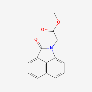molecular formula C14H11NO3 B2459723 methyl (2-oxobenzo[cd]indol-1(2H)-yl)acetate CAS No. 663167-46-2