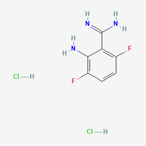 2-Amino-3,6-difluorobenzamidine dihydrochloride