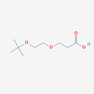 molecular formula C9H18O4 B2459733 3-(2-(tert-Butoxy)ethoxy)propanoic acid CAS No. 1565663-44-6