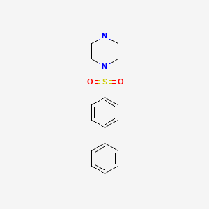 1-Methyl-4-({4'-methyl-[1,1'-biphenyl]-4-yl}sulfonyl)piperazine