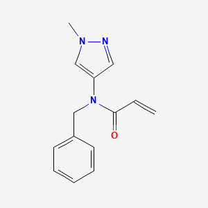 molecular formula C14H15N3O B2459735 N-Benzyl-N-(1-methylpyrazol-4-yl)prop-2-enamide CAS No. 2208966-01-0