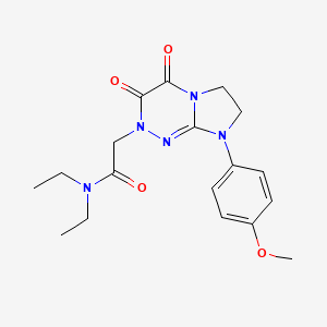 N,N-diethyl-2-(8-(4-methoxyphenyl)-3,4-dioxo-3,4,7,8-tetrahydroimidazo[2,1-c][1,2,4]triazin-2(6H)-yl)acetamide